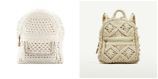 Plecak Chanel vs Zara
