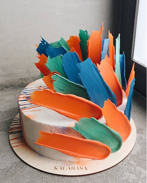 Brushstroke Cakes - najmodniejsze torty z rosyjskiej cukierni