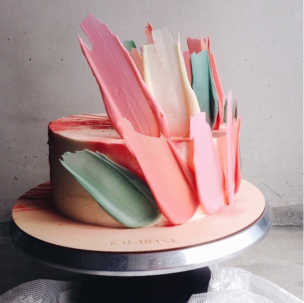 Brushstroke Cakes - najmodniejsze torty z rosyjskiej cukierni