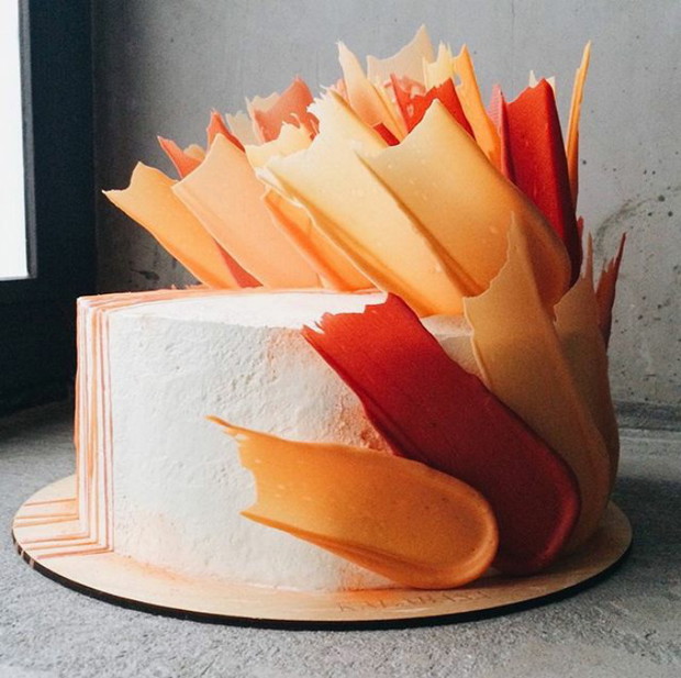 Brushstroke Cakes - najmodniejsze torty z rosyjskiej cukierni