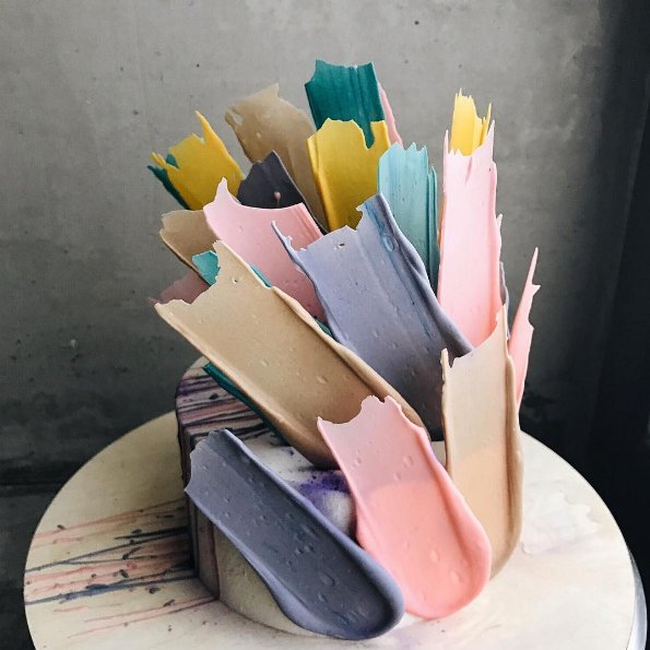 Brushstroke Cakes - najmodniejsze torty z rosyjskiej cukierni
