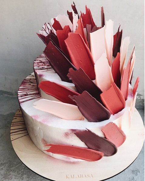 Brushstroke Cakes - najmodniejsze torty z rosyjskiej cukierni