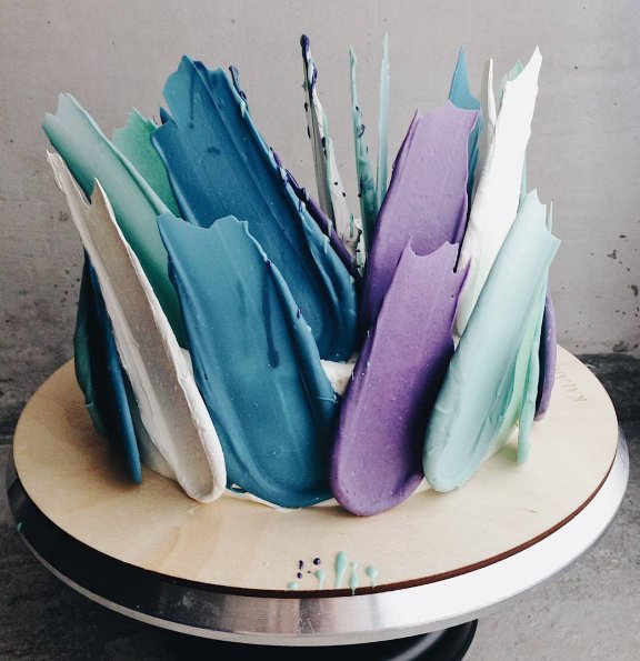 Brushstroke Cakes - najmodniejsze torty z rosyjskiej cukierni