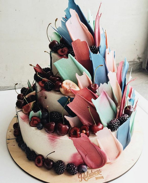 Brushstroke Cakes - najmodniejsze torty z rosyjskiej cukierni