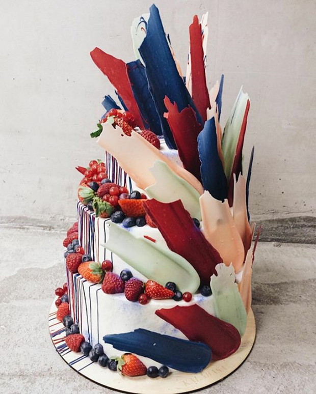 Brushstroke Cakes - najmodniejsze torty z rosyjskiej cukierni