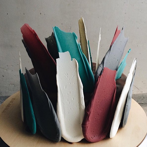 Brushstroke Cakes - najmodniejsze torty z rosyjskiej cukierni