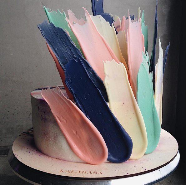 Brushstroke Cakes - najmodniejsze torty z rosyjskiej cukierni