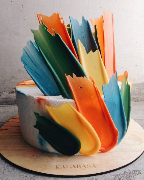Brushstroke Cakes - najmodniejsze torty z rosyjskiej cukierni