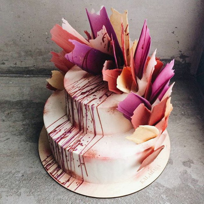 Brushstroke Cakes - najmodniejsze torty z rosyjskiej cukierni