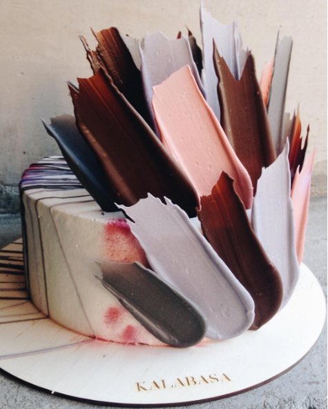 Brushstroke Cakes - najmodniejsze torty z rosyjskiej cukierni