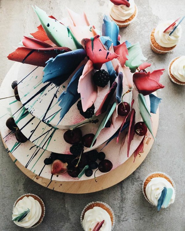 Brushstroke Cakes - najmodniejsze torty z rosyjskiej cukierni