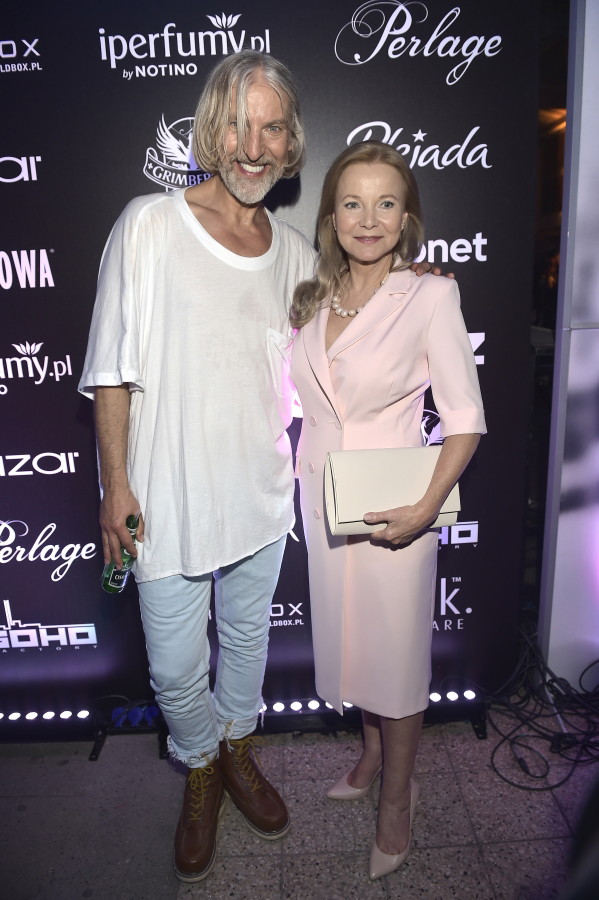 Robert Kupisz i Laura Łącz na pokazie Roberta Kupisza wiosna-lato 2018