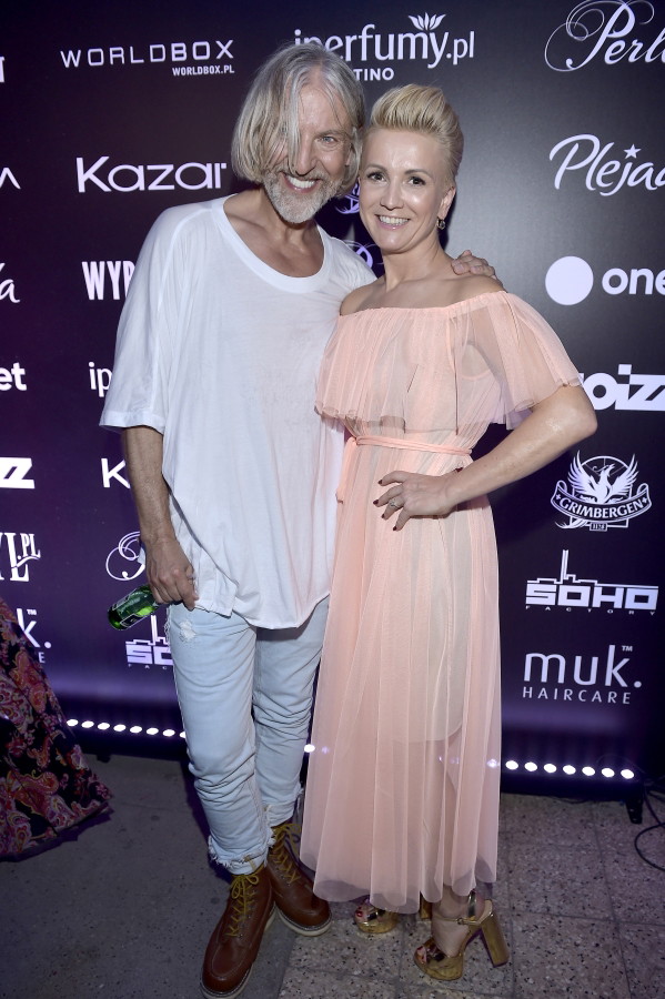 Robert Kupisz i Marta Kuligowska na pokazie Roberta Kupisza wiosna-lato 2018
