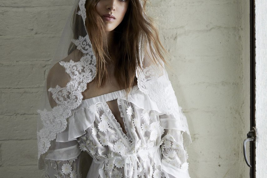 Boho suknia ślubna For Love & Lemons 2017