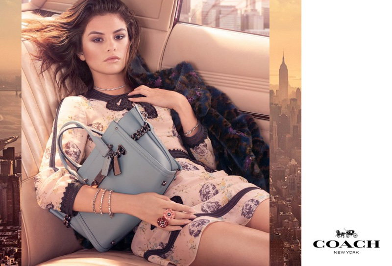 Selena Gomez w kampanii Coach jesień-zima 2017/2018