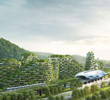 Liuzhou Forest City - leśne miasto, projekt: Stefano Boeri Architetti