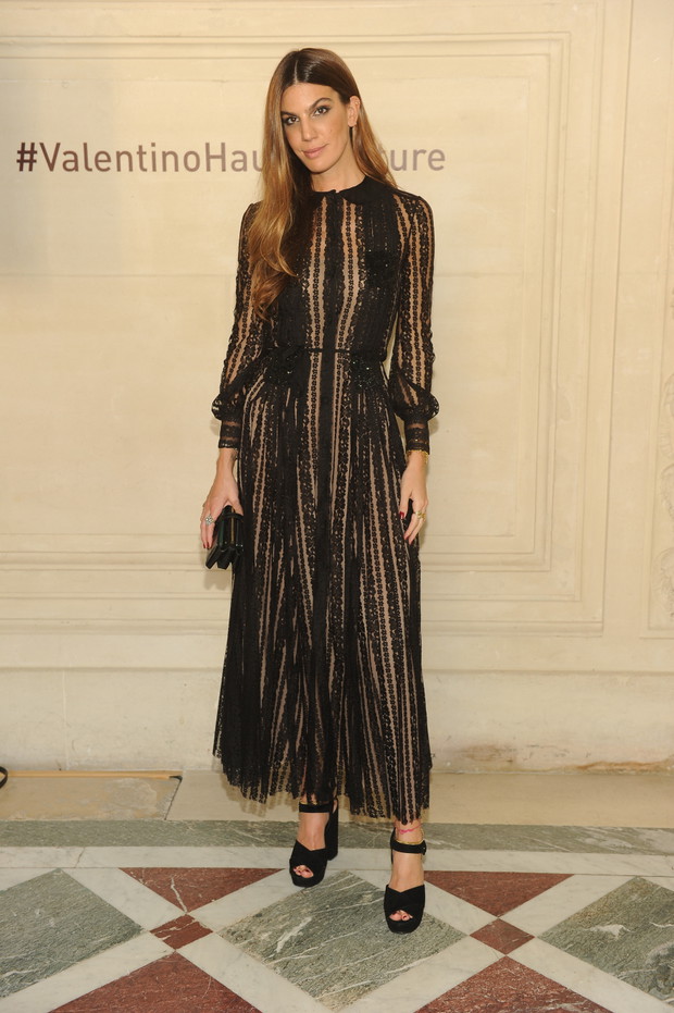 Bianca Brandolini na pokazie Valentino haute couture jesień-zima 2017/2018