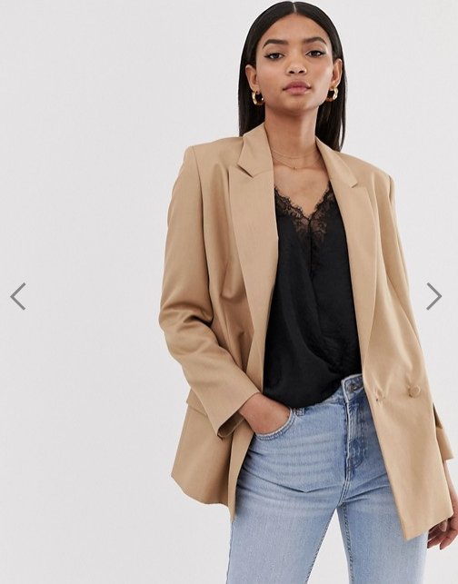 Marynarka beżowa, Asos Design, 246,71 zł
