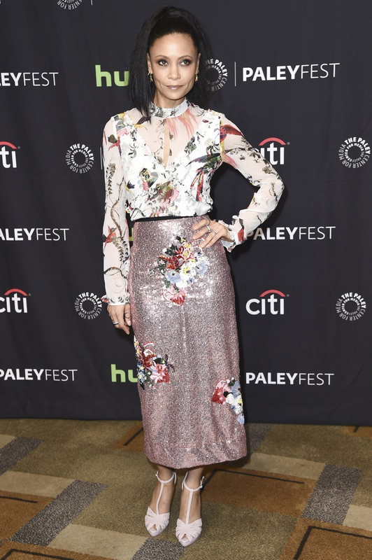Thandie Newton w komplecie Erdem na PaleyFest 2017