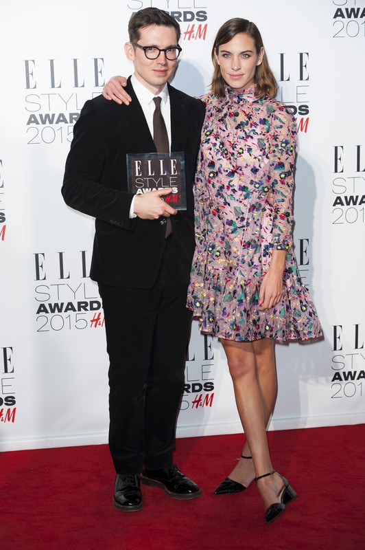 Erdem Moralioglu i Alexa Chung na ELLE Style Awards 2015