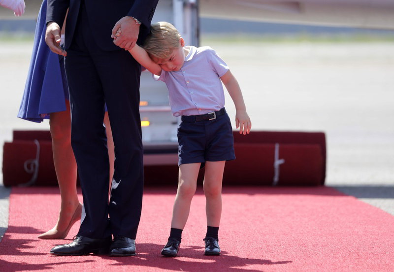 Charlotte i George w Polsce. Księżna Kate i Książę William do Berlina także polecieli z dziećmi