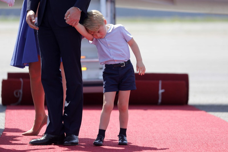 Charlotte i George w Polsce. Księżna Kate i Książę William do Berlina także polecieli z dziećmi