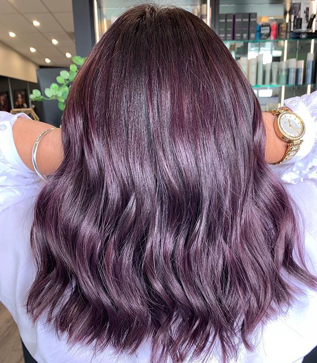 Modne fryzury 2019: Chocolate Lilac