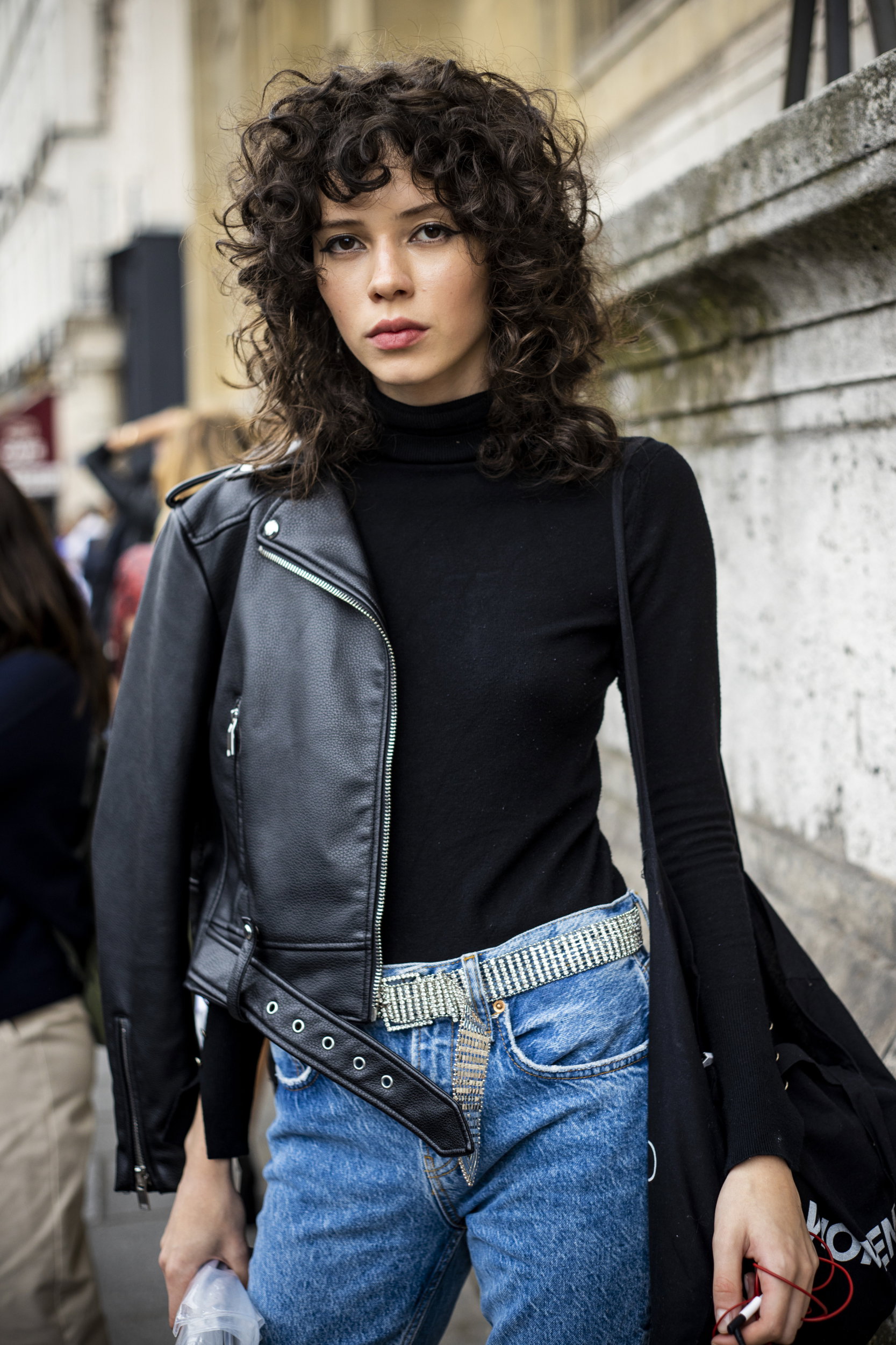 pasek z kryształkami - street fashion