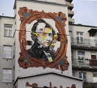 Fryderyk Chopin na warszawskim muralu