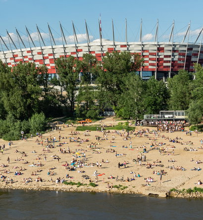 Plaża Poniatówka w Warszawie, fot. Shutterstock