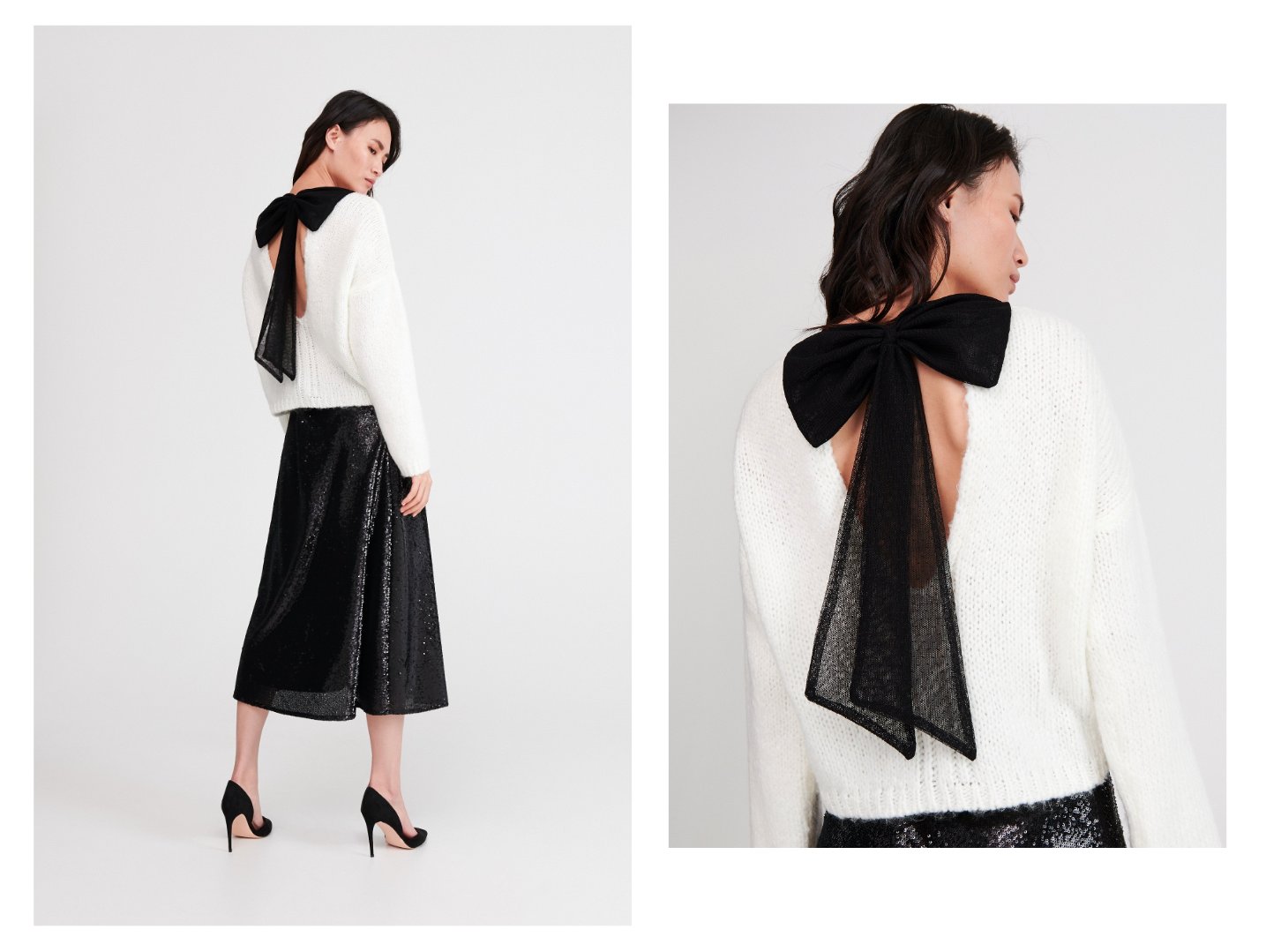 Sweter z dekoltem na plecach Reserved