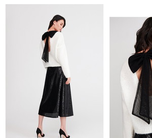 Sweter z dekoltem na plecach Reserved