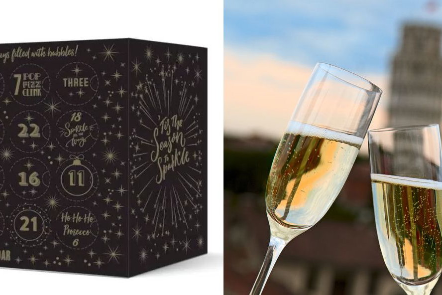 Kalendarz adwentowy z prosecco