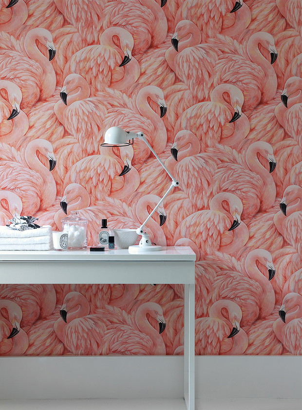Tapeta Flamingos, Albany Maison Wallpaper Collection