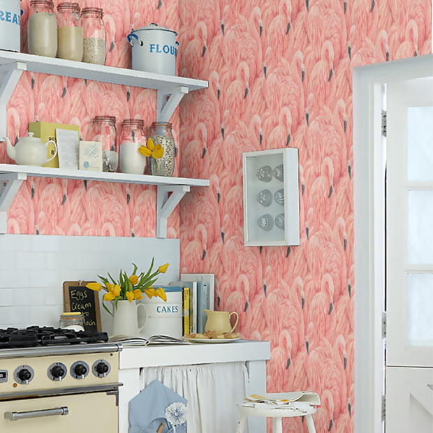 Tapeta Flamingos, Albany Maison Wallpaper Collection