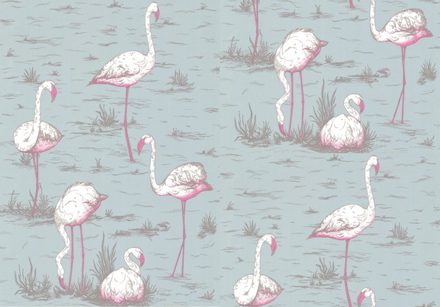 Tapeta z flamingami, Cole&Son