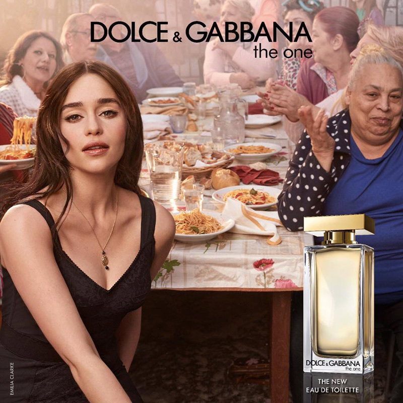 Emilia Clarke w kampanii perfum Dolce & Gabbana "The One"