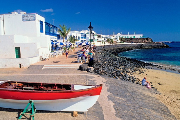 The Village Of Playa Blanca. Island Of Lanzarote. Canary Islands. Spain