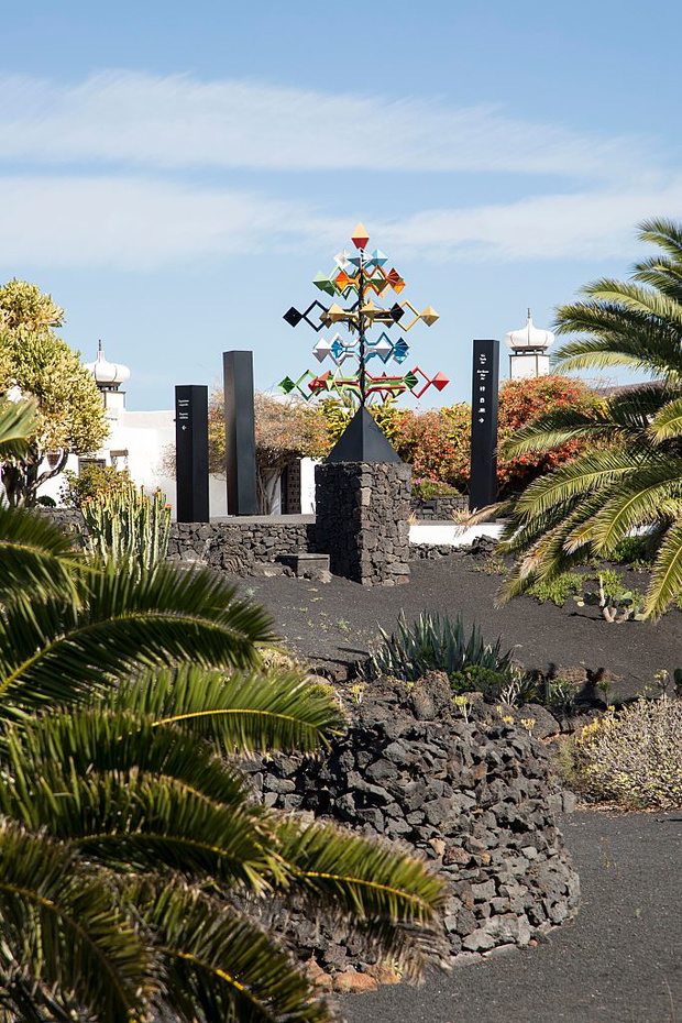 Energia de la Piramide wind sculpture, Canary islands, Spain