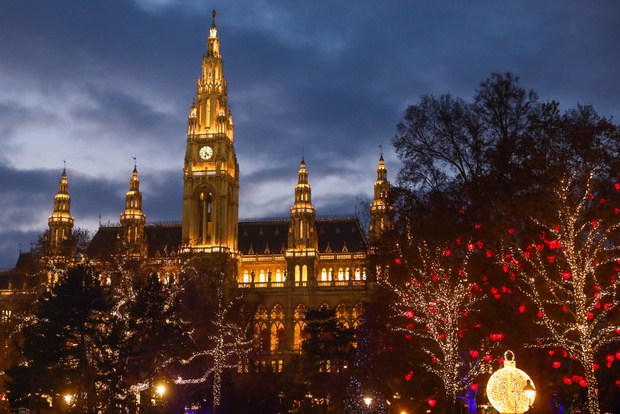 Christmas Market In Vienna