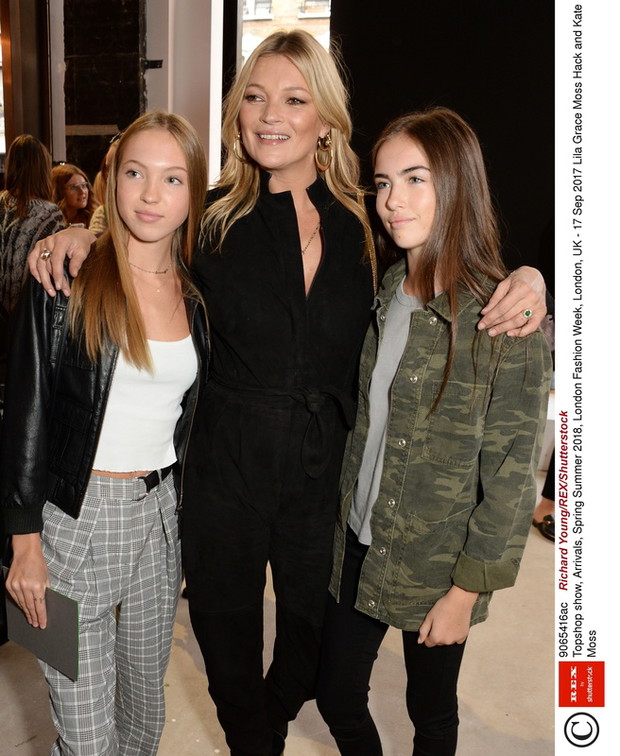 Kate Moss z córką, gwiazdy na London Fashion Week wiosna-lato 2018