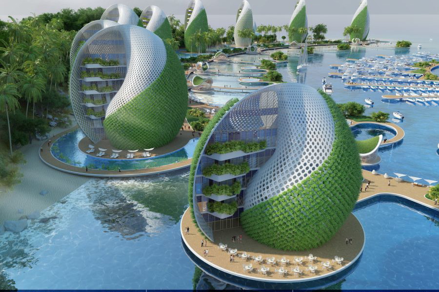 Nautilus Eco-Resort, projekt: Vincent Callebaut