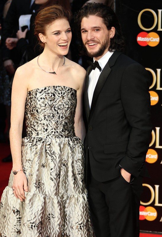 Kit Harington i Rose Leslie na gali Laurence Olivier Awards 2016