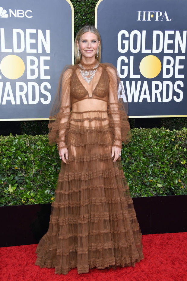 Złote Globy 2020: Gwyneth Paltrow w sukni Fendi