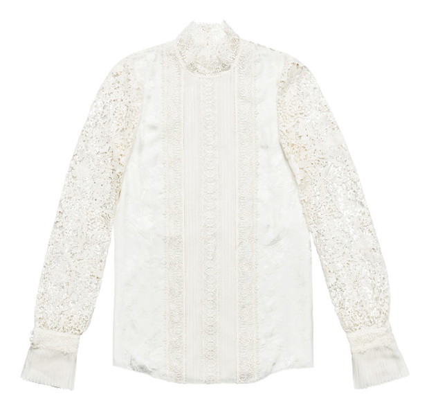 Biała bluzka Erdem x H&M