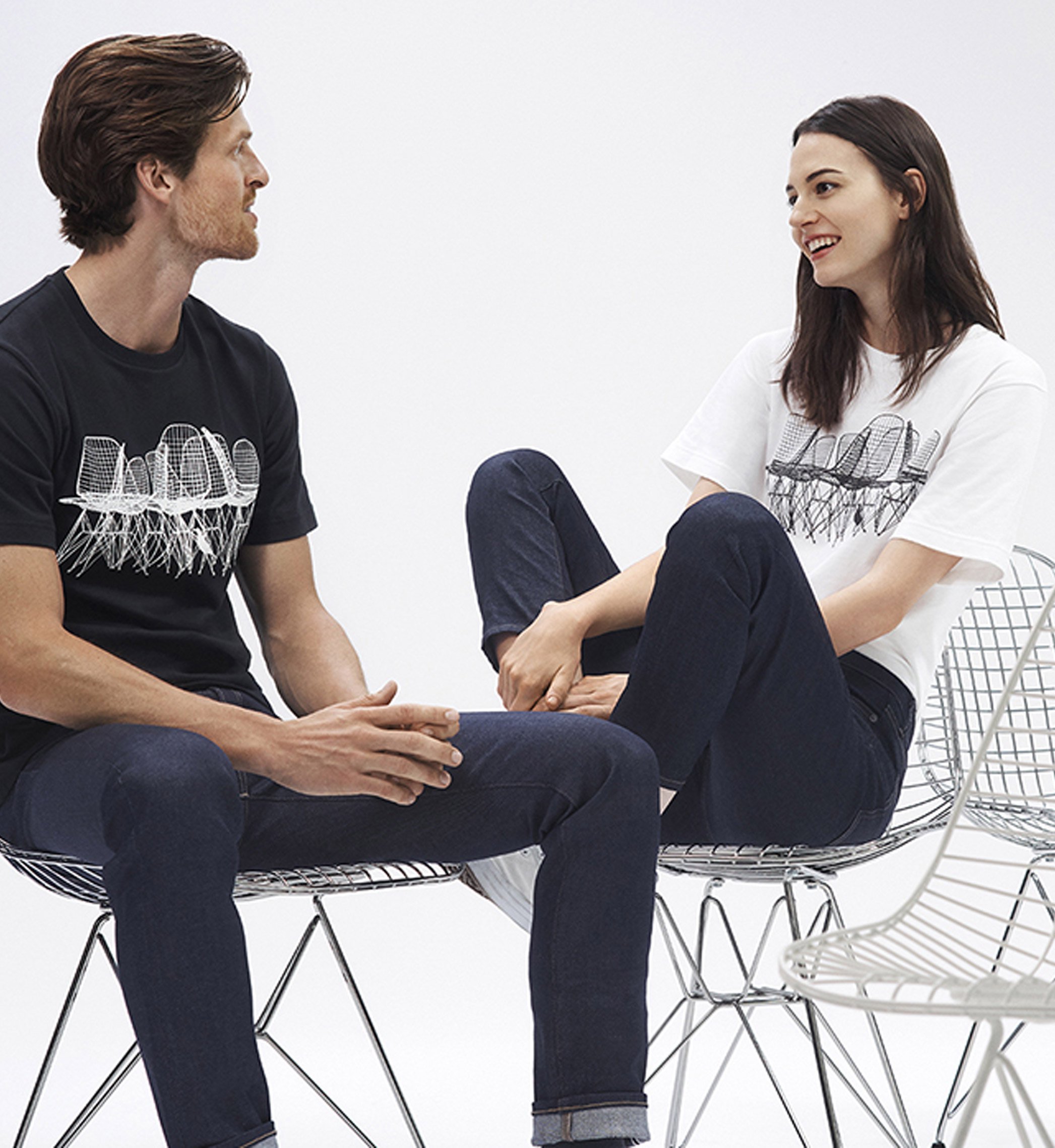 Kolekcja Uniqlo oddająca cześć twórczości Eamsów, fot. Eames Office i Uniqlo