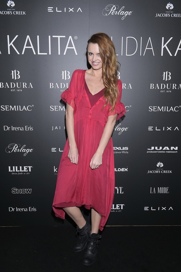 Kasia Burzyńska na pokazie Lidia Kalita jesień-zima 2017/2018