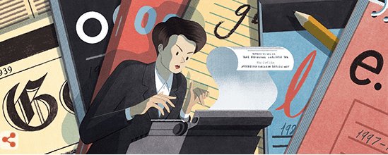 Clare Hollingworth w Google Doodle!