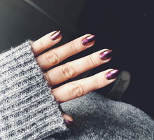 Metaliczny manicure