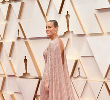 Różowe sukienki, Oscary 2020: Brie Larson